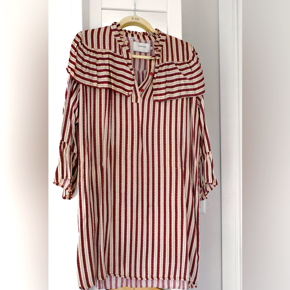 MUNTHE Dress with Eye Buttons